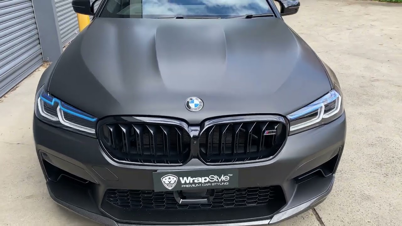 Gloss Black Automotive Vinyl Wrap